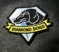 Metal Gear Solid Diamond Dogs Embroidered Tactical Hook Fastener Patch 3.25 Inch