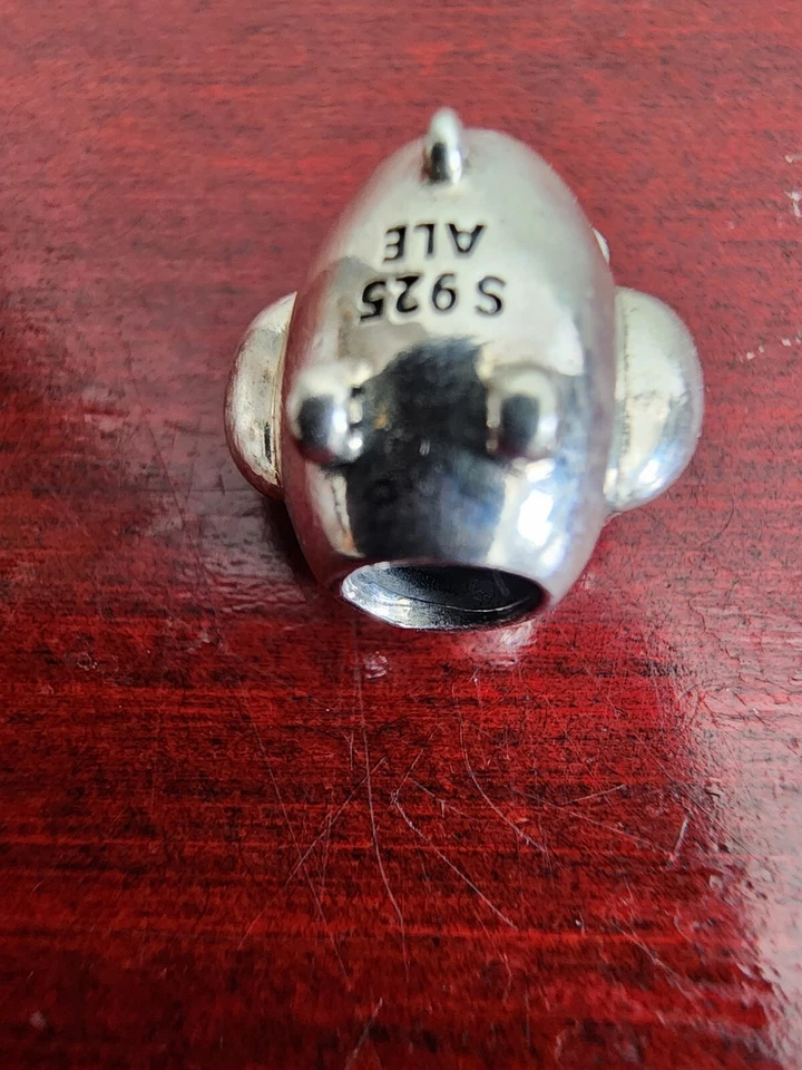 PANDORA S 925 ЭЛЯ ИЗ ЧИСТОГО СЕРЕБРА САМОЛЕТ БУСИНА ПОДВЕСКА - Изображение 3 из 4