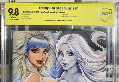Totally Rad  Gloria & Ghost Peach Mya Terak 9.8 CBCS Signed By Jim Noble Lts
