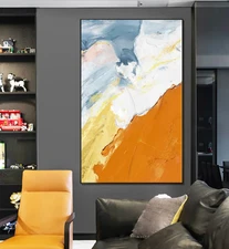 Hand painted Palette Knife Thick Abstract Oil Painting Wall Picture On Canvas