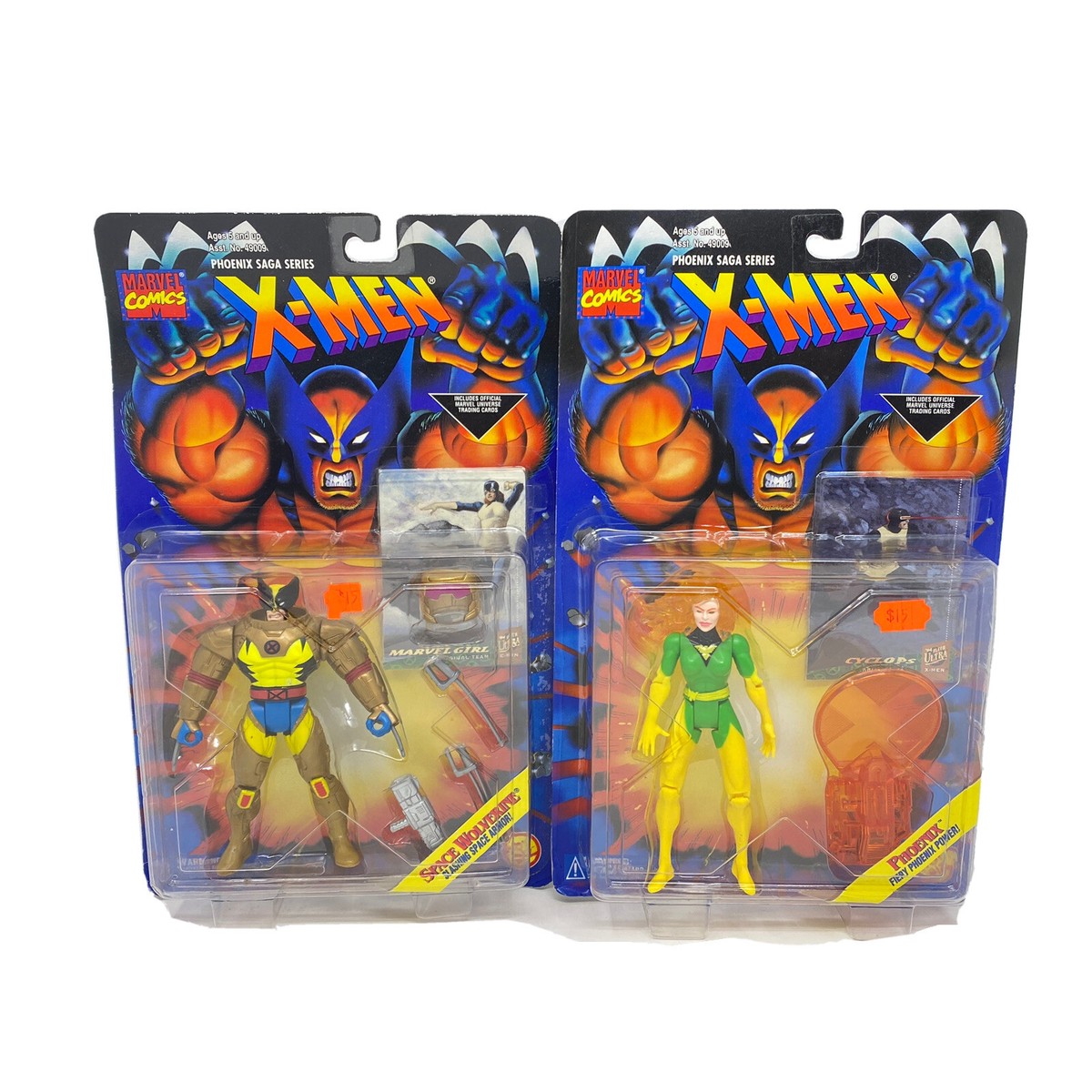 TOY BIZ X-MEN フィギュア5体セット Toy Biz X-Men Phoenix Saga Space Wolverine Fiery Phoenix Action