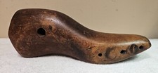 Vintage Hinged Wooden Shoe Tree Shoe Form No Size or Brand