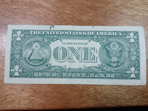 15th JUNE 1956 - BIRTHDAY/ANNIV/TOMBSTONE - $1.00 BILL: FANCY SERIAL NUMBER - Picture 3 of 3