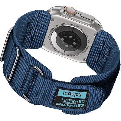 For Apple Watch Series 10/9/8/7/6 42/44/49mm Soft Nylon Sports Watch Band Strap