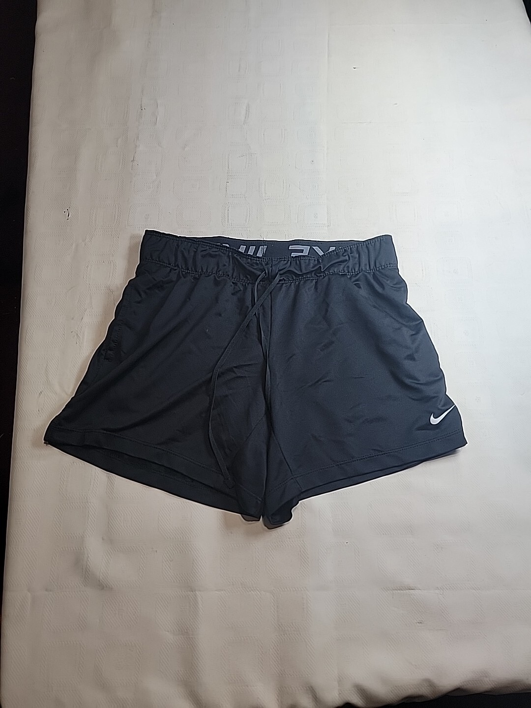 Pantaloncini da allenamento donna Nike Dri Fit Dry pieghevoli taglia XS neri (#159)