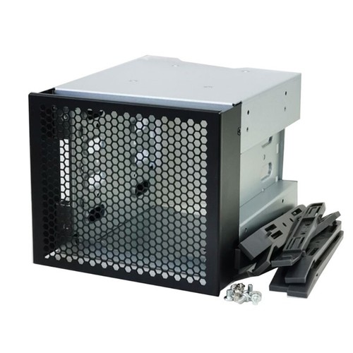 Stainless Steel Hard Drive Cage for Computer HDD 5inch to 4 X 3.5in Rack - Afbeelding 9 van 11