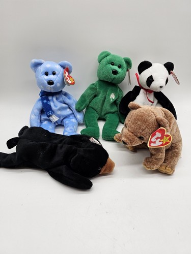 Beanie Babies Lot Of 14, Lobster, Bears, Ducks, Tiger, Buffalo - Picture 8 of 10