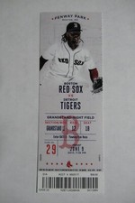 BOSTON RED SOX VS DETROIT TIGERS 6/9/2017 FULL TICKET ~ HANLEY RAMIREZ