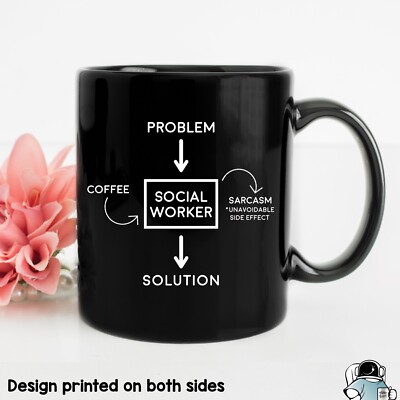 Social Worker Coffee Mug, Social Worker Mug, Social Worker Gift, Problem Coffee