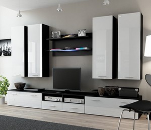 image is loading indigo 3 black and white entertainment center cabinet - White Entertainment Center Wall Unit image is loading indigo 3 black and white entertainment center cabinet - White Entertainment Center Wall Unit