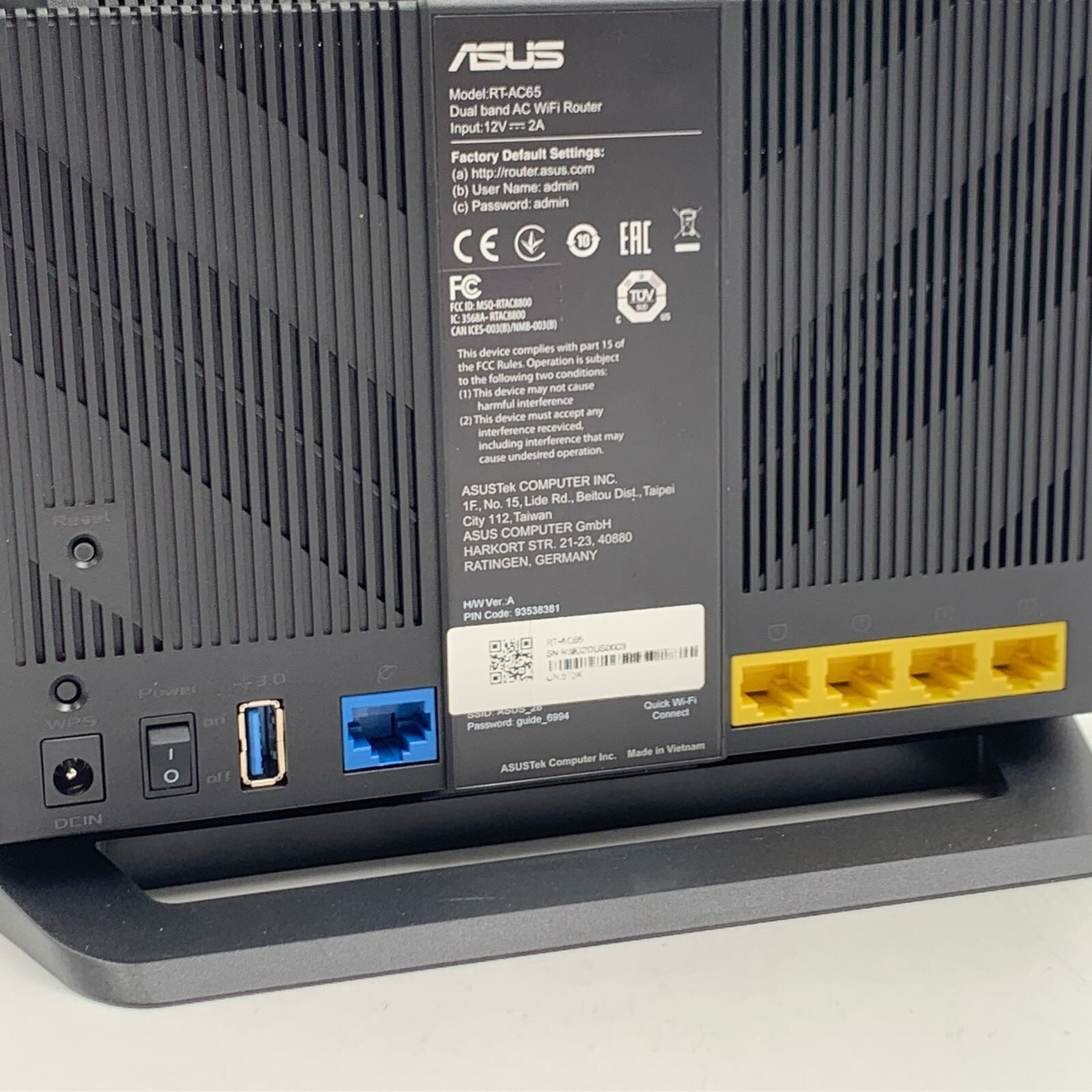 ASUS AC1750 WiFi Router (RTAC65) Dual Band Wireless Router eBay