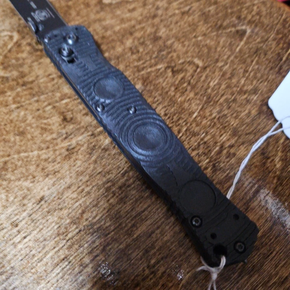 Cuchillo Plegable Greg Thompson SOCP Hecho en Banco 4.47" D2 Negro Cerakote 391SBK Foto 4 de 4