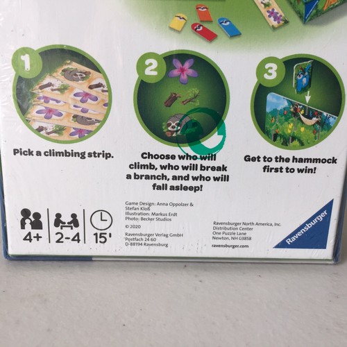 RAVENSBURGER READY SET SLOTH FAMILY & KIDS TRAVEL MINI CARD GAME NEW SEALED Toys - Picture 5 of 11