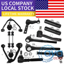 14pc Front Lower Control Arm And Ball Joint Tie Rod End For 1997-2003 Ford F-150