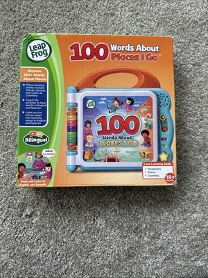 Leap Frog 100 Words About Places I Go Bilingual Interactive Electronic Toy. READ
