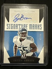 2019 Panini Donruss - Signature Marks Jayon Brown #SM-49 Blue /50 (AU, RC)