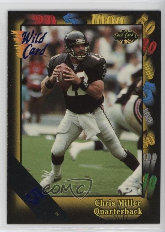 1991 Wild Card 5 Stripe Chris Miller #123 0q3