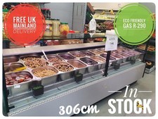 NEW 3m (10 feet) Commercial Serve Over Counter Cold Display Fridge CARMEN