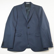 Express 38S Blue Photographer Fitted Wool Mens Blazer Suit Jacket Sport Coat
