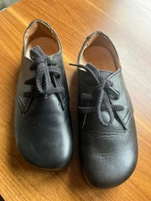 KALSO Earth Shoes Faroe Lokah Black Leather Clog Oxfords Womens US 7 Ships Free!