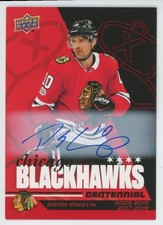 2025-26 UD CHICAGO BLACKHAWKS CENTENNIAL Patrick Sharp RED HOT AUTO #24