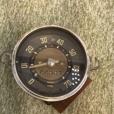 Volkswagen Vw Beetle Oval 70 Mph October 1957 Speedometer Tested 33170 Miles