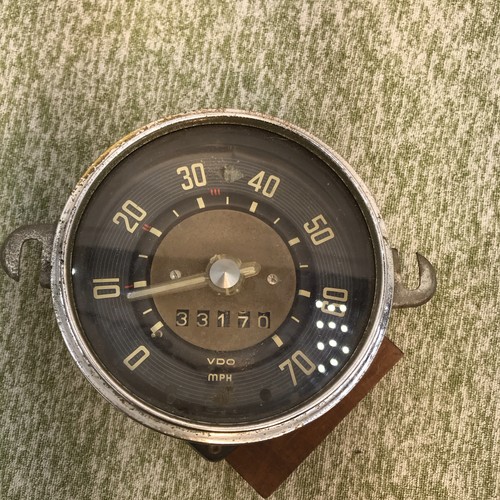 Volkswagen Vw Beetle Oval 70 MPH October 1957 Speedometer Tested  33,170 Miles