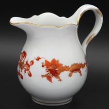 9.5 cm - Meissen 1st Wahl Creamer New Cutout Court Dragon Red