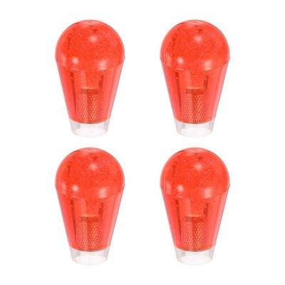 4Pcs M6-5.5 Ellipse Arcade Joystick Head 30mm Oval Rocker Balltop Handle Red