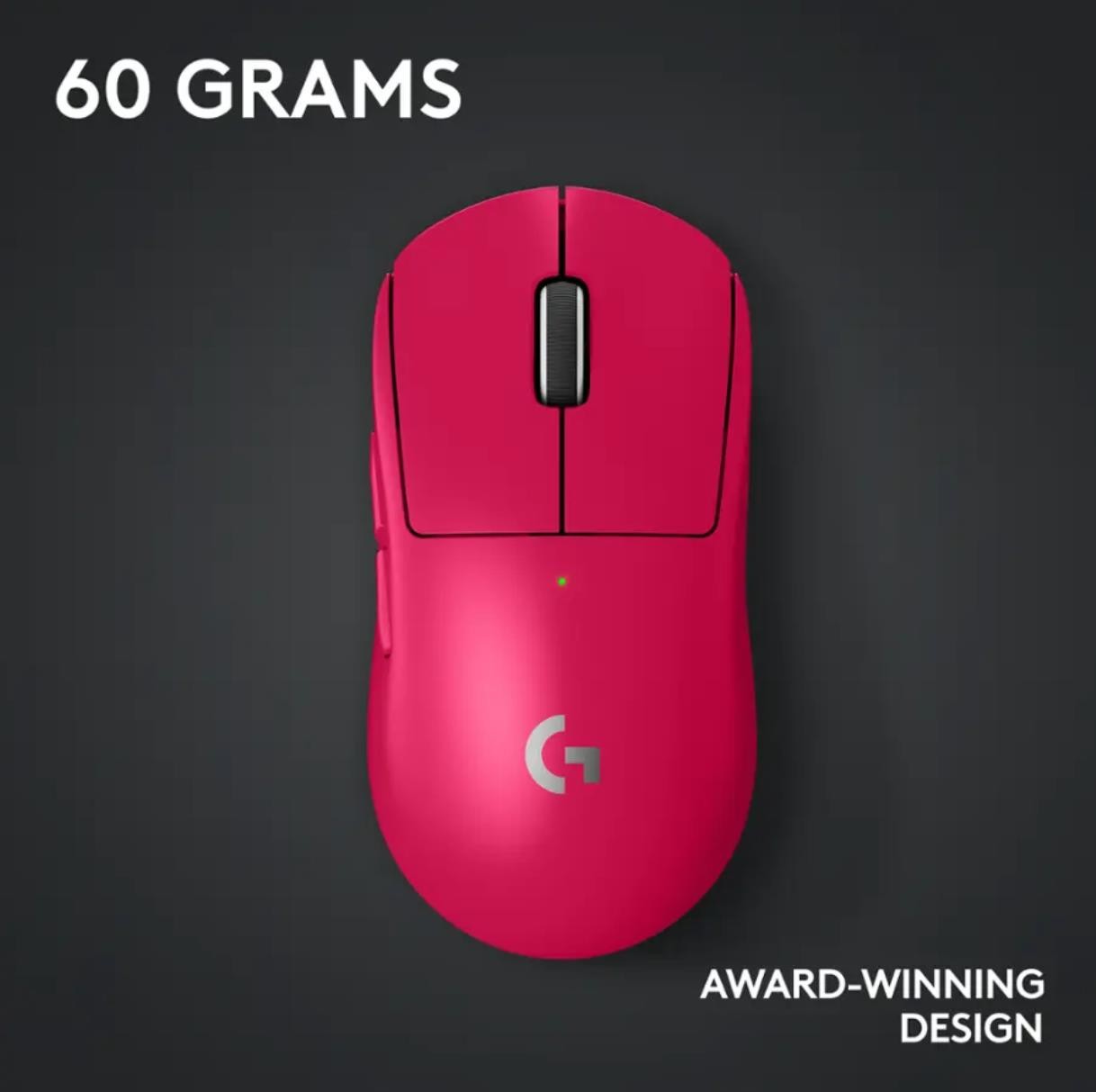 Logitech G PRO X Superlight 2 Wireless Gaming Mouse - Magenta (910-006795)