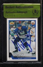 BAS 1993-94 Upper Deck Mark Janssens #198 Authentic Auto ur8