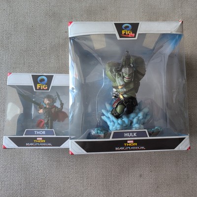Marvel Q-Fig QMX Max Diorama HULK VS THOR aus Thor Ragnarok - 2 STATUEN Originalverpackt