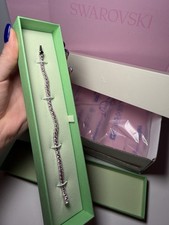 Image of Swarovski Matrix Tennis bracelet Round cut, Pink, NEW.