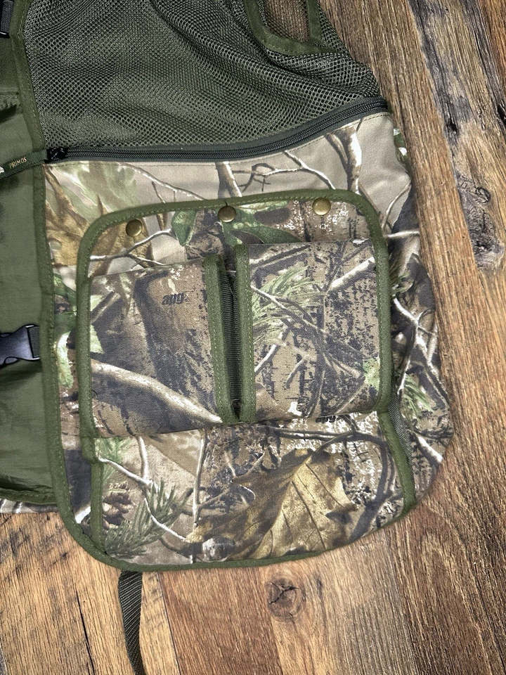 Primos Gobbler Green Camo Hunting Calls Vest Men Size 2X/3X Oversized Camouflage - Image 3 of 4
