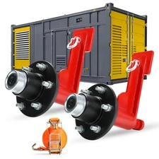 2P Shipping Container Wheels 6/8-Lug Wheels Kit, Shipping Container Accessories