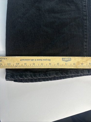 Jeans Levi's '94 larghi larghi vita media nero lavaggio sbiadito 25 x 31 donna - Foto 7 di 10