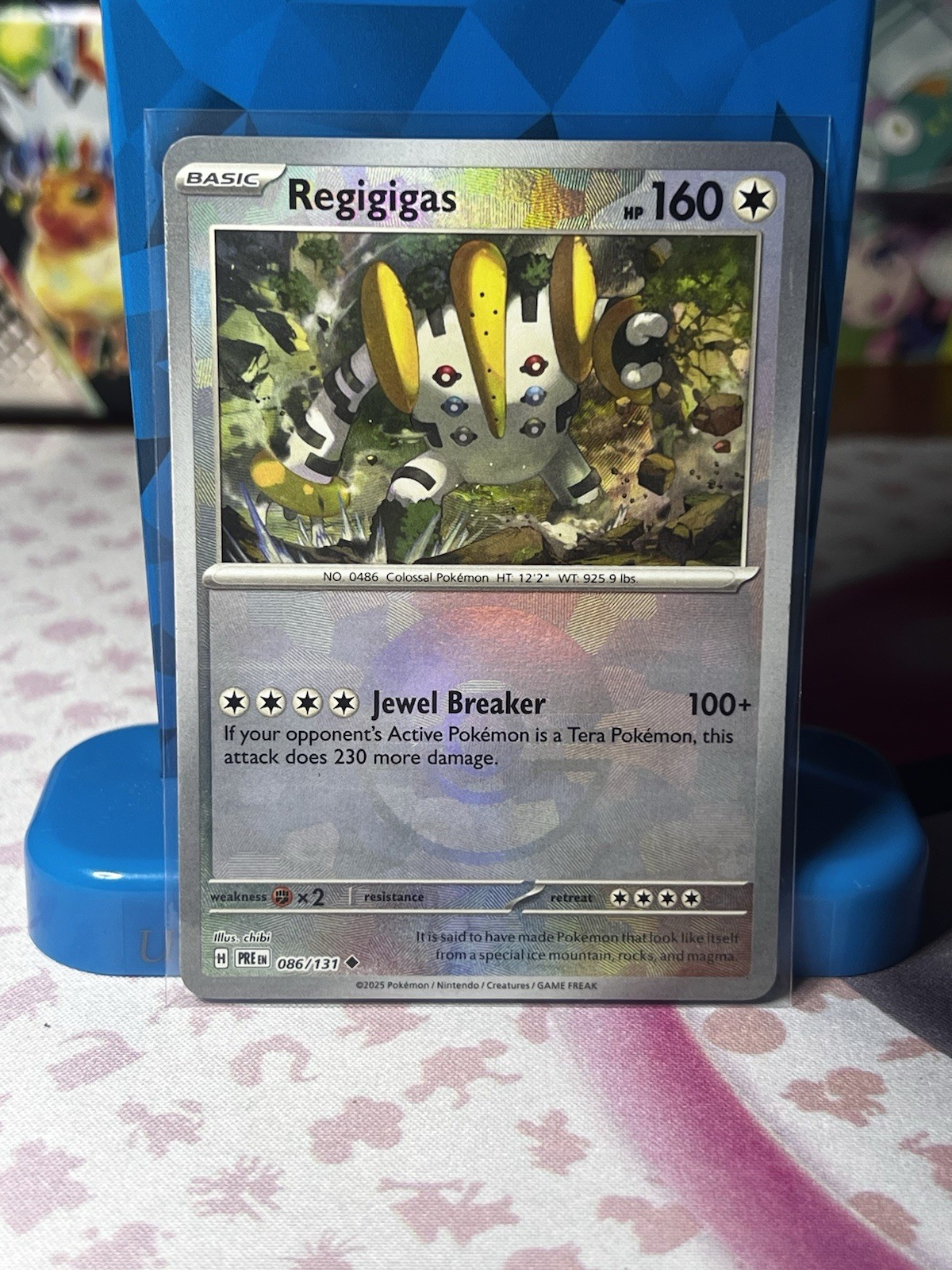 Regigigas 086/131 (Poke Ball) Reverse Holo Prismatic Evolutions Pokemon Card NM