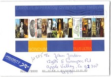 Netherlands #1043 Holland to Apple Valley CA, c. 2000