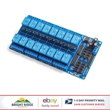 Microcontroller Compatible 16-Channel Relay Module with LED Indicators