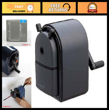 Manual Pencil Sharpener - Black, Compact Design, Easy to Use, Ideal for Home  O