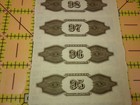 Vintage Railroad Bond Coupons Strip of 10 Pittsburgh Cincinnati Chicago St Louis — photo 8