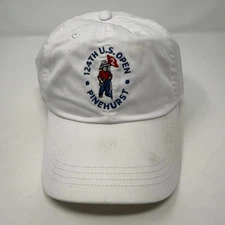 124th U.S. Open Pinehurst Hat Cap Strap Back Mens White USGA Golf Classic