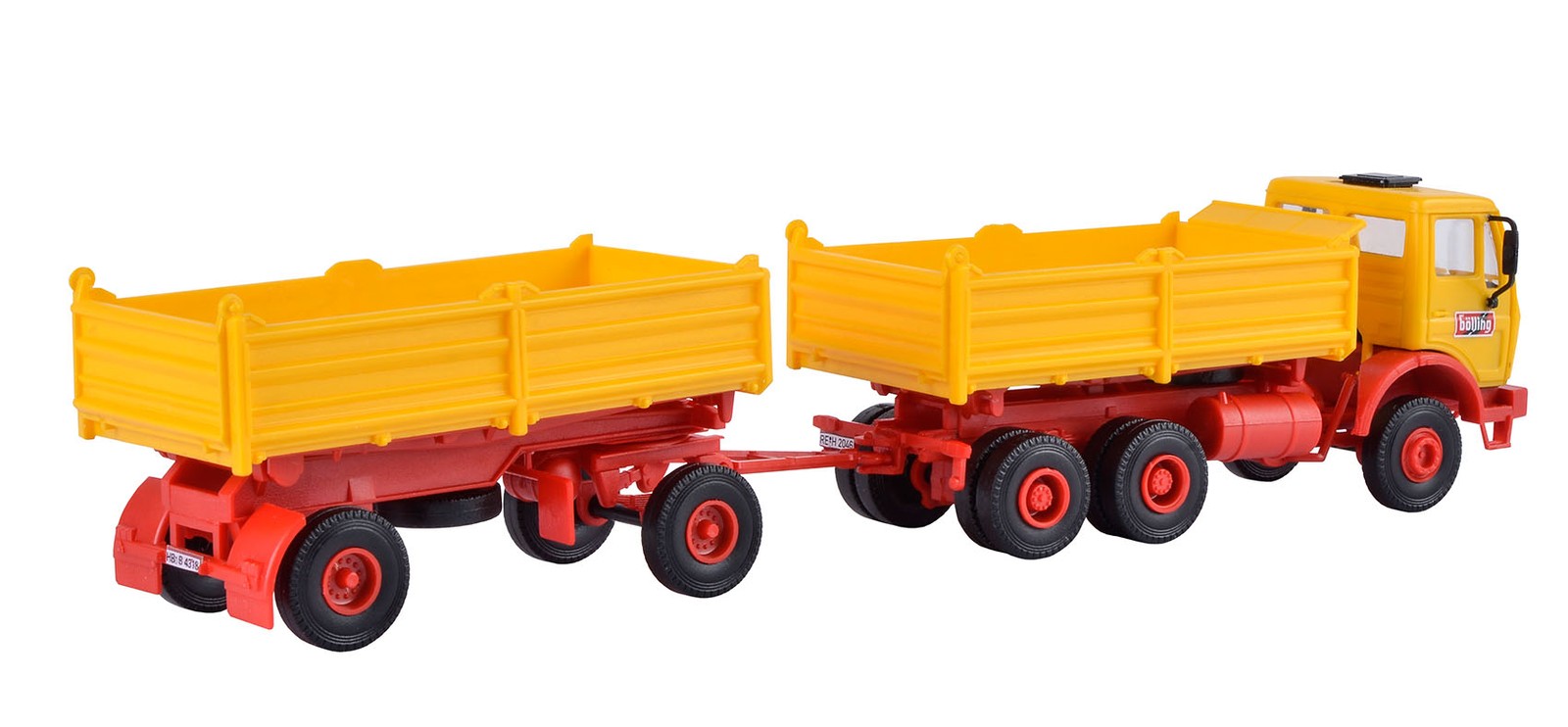 Kibri 14122 - H0 MB Tipper With Trailer, Edition Emil Bölling - New