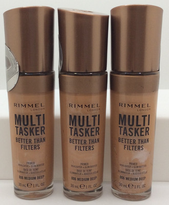 Rimmel Multi-Tasker Better Than Filters Face Primer, 006 MEDIUM DEEP 3/PACK 