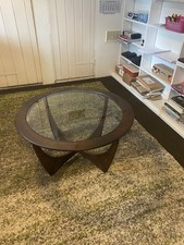 G PLAN ASTRO MID CENTURY TEAK GLASS COFFEE TABLE VICTOR WILKINS VINTAGE RETRO