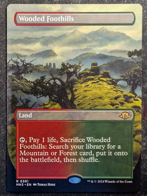 Wooded Foothills - Borderless - Modern Horizons 3 (MTG)