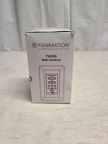 Fanimation 6 Speeds DC Wall Control, Fan/Light/CCT Select, White - TW206 - Picture 1 of 6