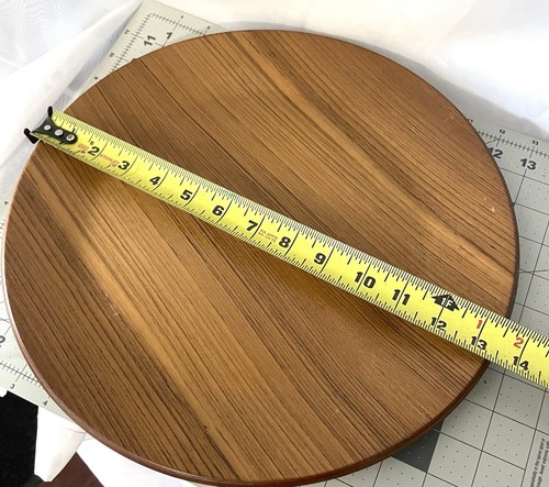"PAR DE 2 bandejas para servir modernas de colección de madera de teca DANSK Malasia mediados de siglo 13""" - Imagen 3 de 15