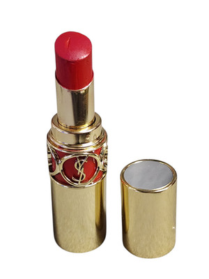 YSL ROUGE VOLUPTE Lipstick Balm 16 Orange Majorelle Nude Imperfect