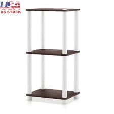 3-Tier Open Display Shelf Bookcase Nightstand Storage Unit Home Office Furniture